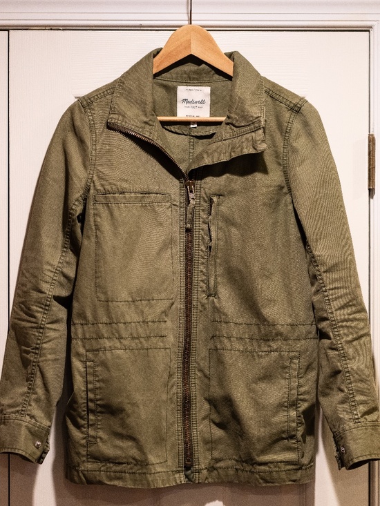 Madewell Jackets & Blazers - Madewell Women's Utility Jacket Olive Green Size M Four Pocket Full Zip